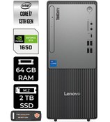 Resim LENOVO ThinkCentre Neo 50T G5 i7 13700 64GB 2TB SSD GTX1650/4GB W11P Masaüstü Bilgisayar &PER4 USB 