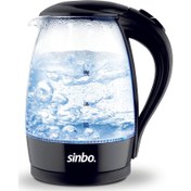 Resim Sinbo SK-7338 1700 ML Cam Kablosuz Işıklı Su Isıtıcı Kettle Sinbo