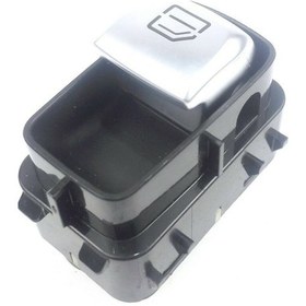 Resim MERCEDES W205 2013-2018 CAM AÇMA DÜĞMESİ ÖN SAĞ SİYAH 