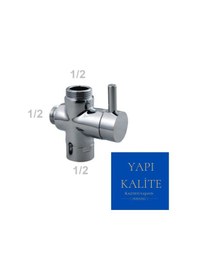 Resim YAPI KALİTE Robot Duş Seti Yönlendirici Musluk Krom 