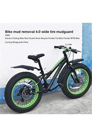 Resim Asroya Plastik Ön Arka Bisiklet Geniş Çamurluk Seti 20-29 Jant E-bike / Fat Bike / Bisiklet Uyumlu 