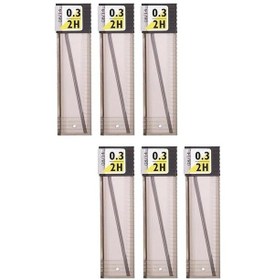 Resim 0.3 Kalem Ucu 2H 60 mm 6 Paket 0,3 Min Kalem Uç Teknik Kalem Yedeği Mono Tombow 2H 60 mm 6 Paket 