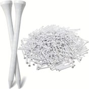 Resim Erkekler için 120 adet HUAEN Premium 3-1/4" Beyaz Ahşap Golf Tee'leri - Pürüzsüz Parlatılmış Yüzey, Dayanıklı Golf Topu Aksesuarları, Günlük Kullanım İçin Toptan Paket, Golf Topu Destekleyici | Üniforma Golf Tee'leri | Pürüzsüz Bitişli Tee'ler, Golf Aksesuarları 