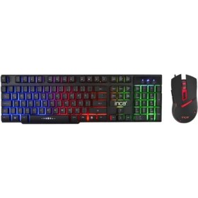 Resim Inca IKG-448 Raınbow Efect Mekanik Hisli Gaming Klavye+Mouse Set 