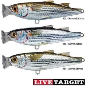 Resim Livetarget Mullet Popper Floating Sahte Balığı 