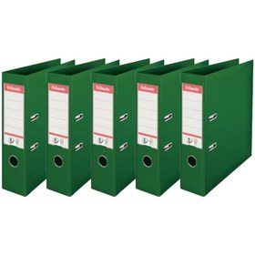 Resim Esselte Geniş Plastik Klasör (9940) Yeşil 5 Li Paket 