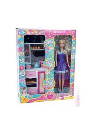 Resim Oydaş Oyuncak Bebek Mutfak Seti Fırınlı, Aksesuarlı Kız Çocuk Oyuncağı 