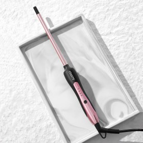 Resim CRASTS Unisex 9mm Mini Saç Kıvırma Çubuğu, 30W Hava Dalga Kıvırıcı, 220V Tip C Fiş, Pil Gerektirmez, İnce Saçlar ve Saçlar için, Teddy Bear Kıvırmaları, Erkekler ve Kadınlar için Küçük Boyut 