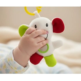 Resim Babyjem Sevimli Arkadaşım Titreşimli Aynalı Fil Çıngırak 