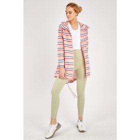 Resim Maraton Comfort Kadın Kapşonlu Uzun Kol Mercan Yağmurluk 19327 