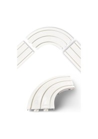 Resim Tümray 3 Raylı Perde Rayı Korniş 90 Dönüş Köşe Aparatı 