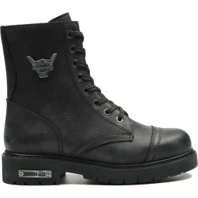 Resim Hammer Jack Siyah Hakiki Deri Bot Postal 102 18505-G 