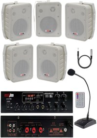 Resim Lastvoice Large Paket-4 Hoparlör Ve Anfi Anons Ses Sistemi Seti 