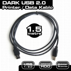 Resim DK-CB-USB2PRNL150 USB 2.0 1.5M PRINTER VE DATA KABLOSU 