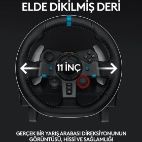 Resim Logitech G G29 PS5, PS4 ve PC ile Uyumlu Driving Force Yarış Direksiyonu - Siyah 