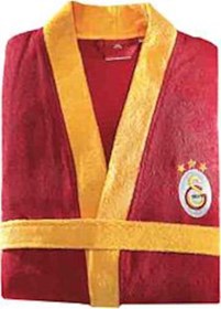 Resim Taç Orjinal Lisanslı Galatasaray Club Bornoz Kırmızı L Beden 