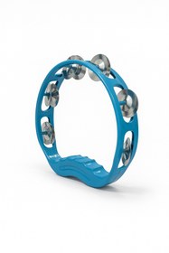 Resim YANKI ZT-10BL Zilli Tef 12'li Set Mavi Renk Metal Zilli Ritim Aleti (Kına Tefi) 