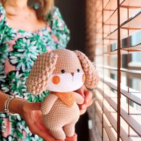 Resim Amigurumi Köpüş Oyuncak - Bej 