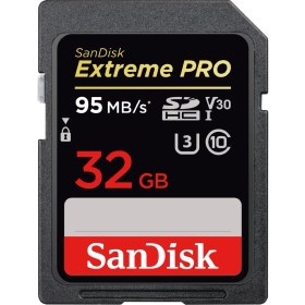 Resim Sandisk Extreme Pro 32GB SDHC 95MB/s V30 UHS-I U3 Hafıza Kartı SDSDXXG-032G-GN4IN 