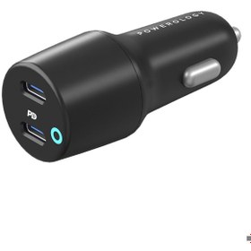 Resim Powerology Çift Çıkışlı Ultra Hızlı Araç Şarj Cihazı 