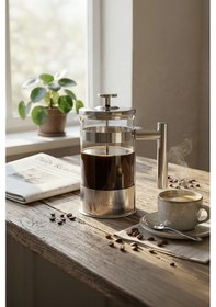Resim Any Morning Ff110 Kahve Ve Bitki Çayı İçin French Press 600 Ml Gri 