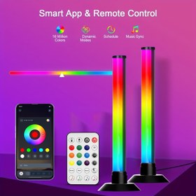 Resim indirimvar USB Güçlü, Renk Değiştiren Atmosfer Işıkları Müzik Senkronizasyonu ve Zamanlayıcı LED 