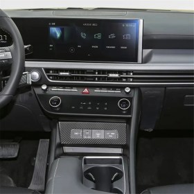 Resim Oasis Oasis Araba Merkezi Kontrol USB Şarj Paneli Kapak Trimi Dekoratif Lhd (Yurt Dışından) 