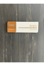 Resim PP Arşiv Ofis Oda Kapı isimliği Yönlendirme Tabelası Levhası 