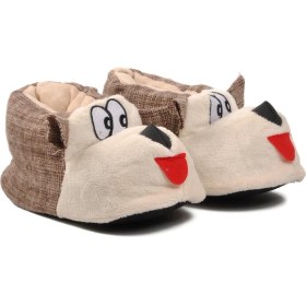 Resim Ayakmod Kahve-Bej Kadın Panduf 