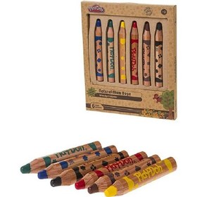 Resim Play-doh 6 Renk 2 İn 1 Naturel Kuru Boya Cr009 