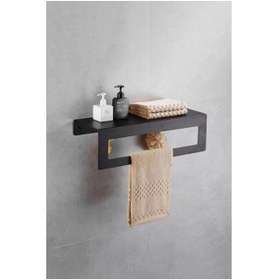Resim KÜÇÜK ÇARŞI Düzenleyici Raflı Banyo Havluluk, Metal Havluluk 