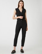 Resim Crop Cigarette Pantolon Cepli Normal Bel 