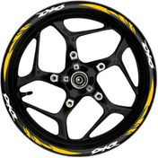 Resim globaluxe Dio Beyaz yazılı turuncu reflektif pençe şeritli 