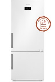 Resim Grundig Gpknd 551 E Enerji Sınıfı 551L Duo No-Frost Alttan Donduruculu Buzdolabı Beyaz 