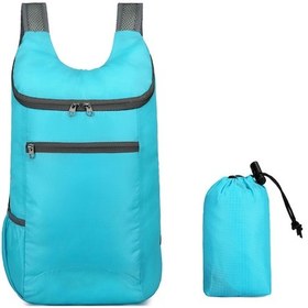 Resim Ranyeek Hafif Su Geçirmez Çift Omuzlu Sırt Çantası - Folding Tasarım, Ergonomik, Spor Ve Seyahat İçin Mavi Mavi 