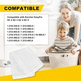 Resim Keepow Sc 2, Sc 3, Sc 4, Sc 5 Zemin Başlığı ile Uyumlu 5 Mikrofiber Bez Seti 