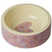 Resim Evcil Hayvan Mama Kabı - Çiçekli Rice