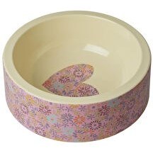 Resim Evcil Hayvan Mama Kabı - Çiçekli 