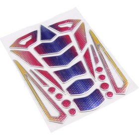 Resim Homyl Motosiklet Yakıt Deposu Pedi Çıkartma Koruyucu Renkli Tarif Edildiği Gibi 