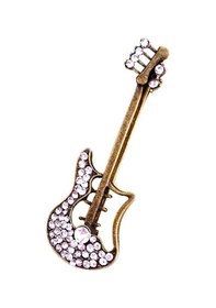Resim Manuel Raymond Gbv Gitar Şeklinde Broş Eskitme 