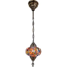 Resim Demmex Otantik Tekli Tavan Sarkıt Mozaik Aydınlatma 