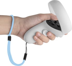 Resim Globular Cluster Improved Replacement Wrist Straps for Oculus Quest 2 Gen Controller -Marked L & R (Blue) 