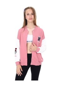 Resim Toontoy Kız Çocuk Nakışlı Kolej Hırka Gül Kurusu 