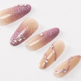 Resim Pop Beauty Takma Tırnak Seti & Zararsız Yapıştırıcı, El Yapımı Handmade Popbeauty10177 