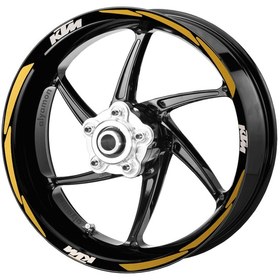 Resim Deeb Ktm Jant Şeridi Reflektif Sarı Beyaz Model S N11.72743 