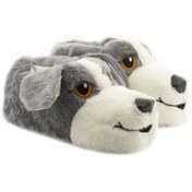 Resim Genel Markalar Konforlu Sevimli Köpek Figürlü Ev Içi Peluş Panduf Unisex Hayvanlı Panduf 