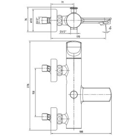 Resim Eca Myra Banyo Duş Bataryası Mat Beyaz 102102470C4 Beyaz 