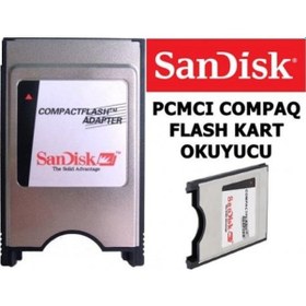 Resim Sandisk PCMCIA Compact Flash Adaptör Kart Okuyucu Compact Adaptör 