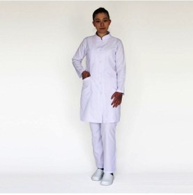 Resim Kadın Hakim Yaka Beyaz Doktor Önlük Hemşire, Eczacı, Öğretmen 