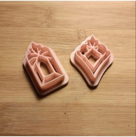 Resim Enb Ceramic3,5 cm Seramik & Polimer Kil Kalıp Küpe Kalıbı 